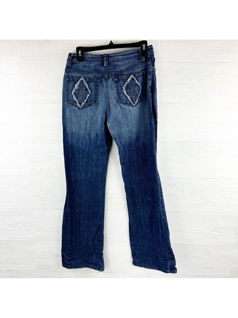 St.‎ John Sport Fringe Pocket High Rise Straight Leg Jeans